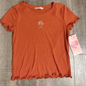 👢Heart Hips Women's Short Sleeve Top in Orange👢